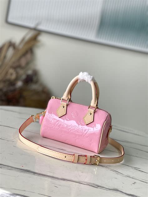 nano speedy monogram vernis leather